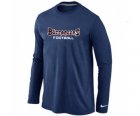 Nike Tampa Bay Buccaneers font Long Sleeve T-Shirt D.Blue