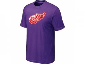 NHL Detroit Red Wings Big & Tall Logo Purple T-Shirt