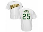 Youth Majestic Oakland Athletics #25 Ryon Healy Authentic White Home Cool Base MLB Jersey