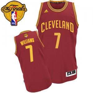Men\'s Adidas Cleveland Cavaliers #7 Mo Williams Swingman Wine Red Road 2016 The Finals Patch NBA Jersey