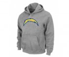 San Diego Charger Logo Pullover Hoodie Grey