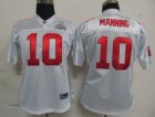 Women NFL New York Giants 10 Manning 2012 Super Bowl XLVI White