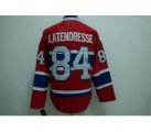 nhl montreal canadiens #84 lateneresse red