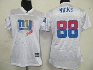 women nfl new york giants #88 hakeem nicks white[2011 fem fan]