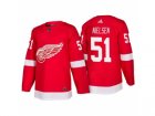 Mens Detroit Red Wings #51 Frans Nielsen Red Home 2017-2018 adidas Hockey Stitched NHL Jersey