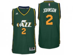 Men Utah Jazz #2 Joe Johnson Alternate Green New Swingman Jersey