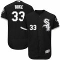 Men's Majestic Chicago White Sox #33 Zach Duke Black Flexbase Authentic Collection MLB Jersey