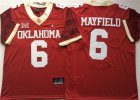 Oklahoma Sooners 6 Baker Mayfield Red #47 Game Winning Streak College Football Jersey