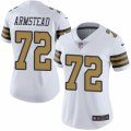 Women's Nike New Orleans Saints #72 Terron Armstead Limited White Rush NFL Jersey