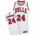 Mens Adidas Chicago Bulls #24 Lauri Markkanen Authentic White Home NBA Jersey