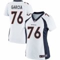 Women's Nike Denver Broncos #76 Max Garcia Limited White NFL Jersey