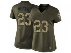 Women Nike Tennessee Titans #23 Brice McCain Limited Green Salute to Service NFL Jersey