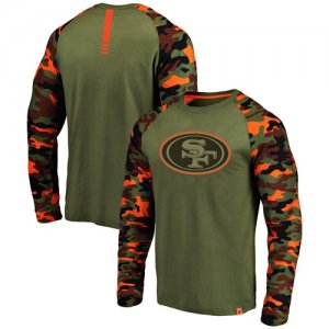 San Francisco 49ers Heathered Gray Camo NFL Pro Line by Fanatics Branded Long Sleeve