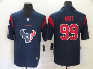 Nike Texans #99 J.J. Watt Navy Team Big Logo Color Rush Limited Jersey