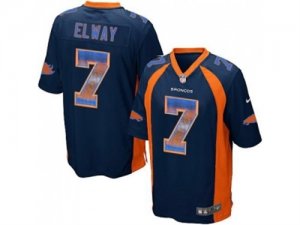 Nike Denver Broncos #7 John Elway Navy Blue Alternate Mens Stitched NFL Limited Strobe Jersey