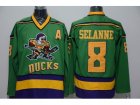 NHL Anaheim Ducks #8 Teemu Selanne green jerseys