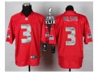 2015 Super Bowl XLIX Nike jerseys seattle seahawks #3 wilson red[Elite]