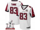 Mens Nike Atlanta Falcons #83 Jacob Tamme Elite White Super Bowl LI 51 NFL Jersey