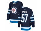 Men Adidas Winnipeg Jets #57 Tyler Myers Navy Blue Home Authentic Stitched NHL Jersey
