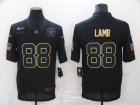 Nike Cowboys #88 Ceedee Lamb Black 2020 Salute To Service Limited Jersey