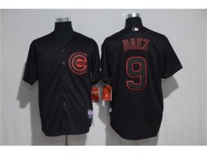 Chicago Cubs #9 Javier Baez Black Cool Base Stitched MLB Jersey