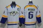NHL Nashville Predators #6 Shea Weber White Jerseys