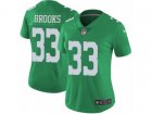 Women Nike Philadelphia Eagles #33 Ron Brooks Limited Green Rush NFL Jersey