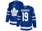 Men Adidas Toronto Maple Leafs #19 Bruce Boudreau Blue Home Authentic Stitched NHL Jersey