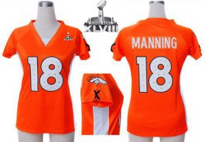 2014 super bowl xlvii nike women nfl jerseys denver broncos #18 manning orange[draft him ii top]