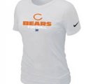 Women Chicago Bears white T-Shirt