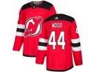 Men Adidas New Jersey Devils #44 Miles Wood Red Home Authentic Stitched NHL Jersey