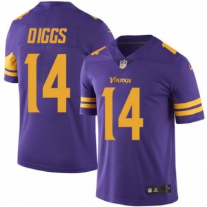 Mens Nike Minnesota Vikings #14 Stefon Diggs Elite Purple Rush NFL Jersey