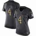 Womens Nike Chicago Bears #4 Connor Barth Limited Black 2016 Salute to Service NFL Jersey
