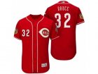 Mens Cincinnati Reds #32 Jay Bruce 2017 Spring Training Flex Base Authentic Collection Stitched Baseball Jersey