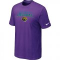 Jacksonville Jaguars Heart & Soul Purple T-Shirt