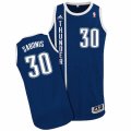 Mens Adidas Oklahoma City Thunder #30 Domantas Sabonis Authentic Navy Blue Alternate NBA Jersey