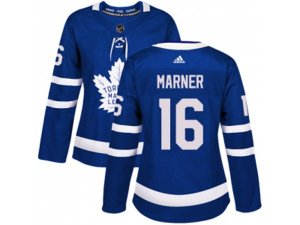 Women Adidas Toronto Maple Leafs #16 Mitchell Marner Blue Home Authentic Stitched NHL Jersey