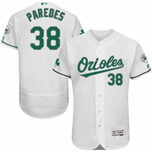 Men\'s Majestic Baltimore Orioles #38 Jimmy Paredes White Celtic Flexbase Authentic Collection MLB Jersey