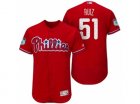 Mens Philadelphia Phillies #51 Carlos Ruiz 2017 Spring Training Flex Base Authentic Collection Stitched Baseball Jersey