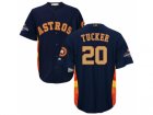 Youth Houston Astros #20 Preston Tucker Navy 2018 Gold Program Cool Base Stitched Baseball Jersey