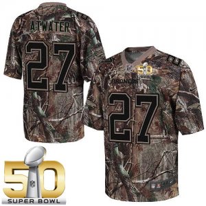 Nike Denver Broncos #27 Steve Atwater Camo Super Bowl 50 Men Stitched NFL Realtree Elite Jersey