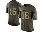 Nike New York Jets #16 Myles White Limited Green Salute to Service NFL Jersey