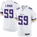 Men's Nike Minnesota Vikings #59 Emmanuel Lamur Limited White NFL Jersey