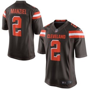 Nike Browns #2 Johnny Manziel brown Men Stitched NFL New Elite Jersey