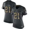 Womens Nike Cleveland Browns #21 Jamar Taylor Limited Black 2016 Salute to Service NFL Jersey