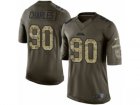 Mens Nike Jacksonville Jaguars #90 Stefan Charles Limited Green Salute to Service NFL Jersey