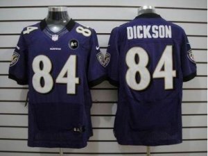 Nike Baltimore Ravens #84 Dickson purple jerseys[Elite Art Patch]