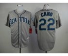 MLB seattle mariners #22 cano grey jerseys