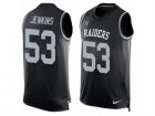Mens Nike Oakland Raiders #53 Jelani Jenkins Limited Black Player Name & Number Tank Top NFL Jersey