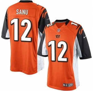 Men\'s Nike Cincinnati Bengals #12 Mohamed Sanu Limited Orange Alternate NFL Jersey